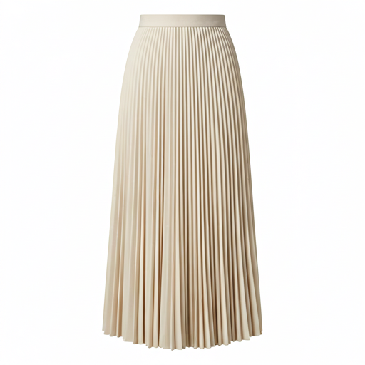 Pleated Midi Skirt