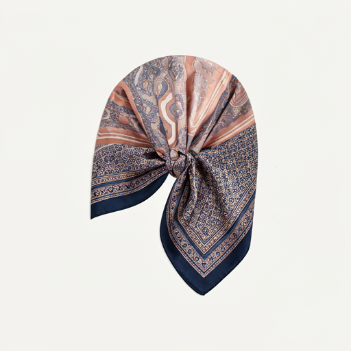 Patterned Silk Scarf