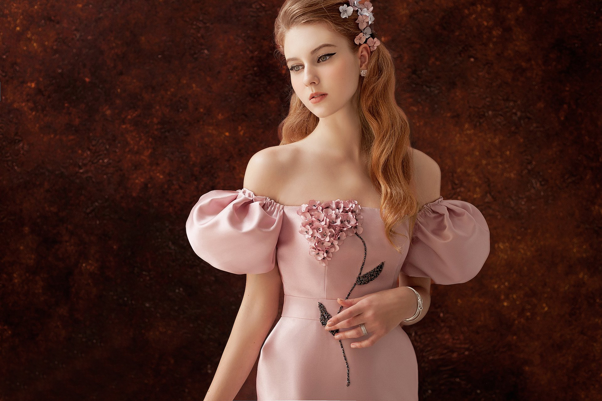 Pink elegant dress