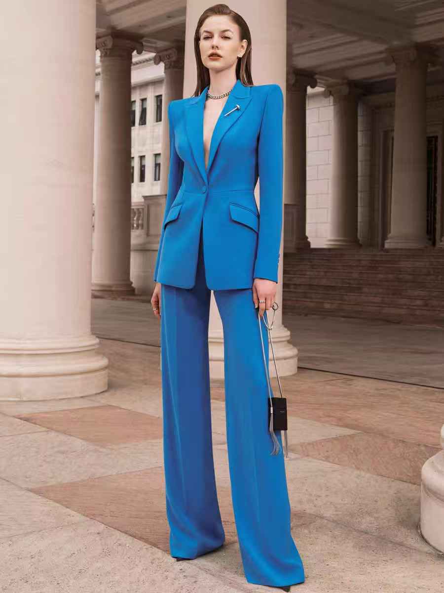Blue women suit