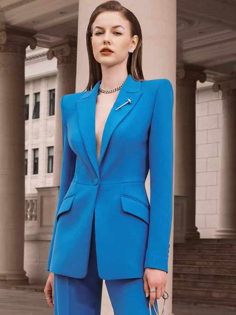 Blue women suit