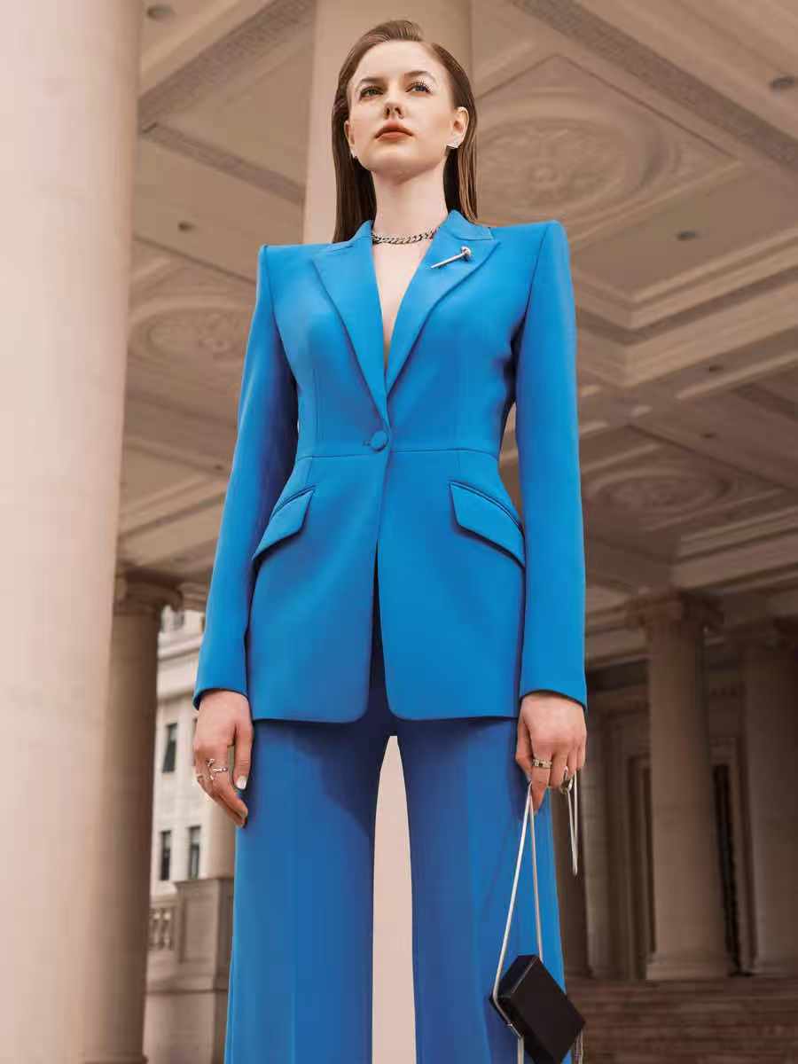 Blue women suit