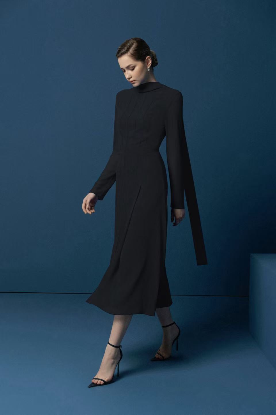 Blue&Black elegant dress