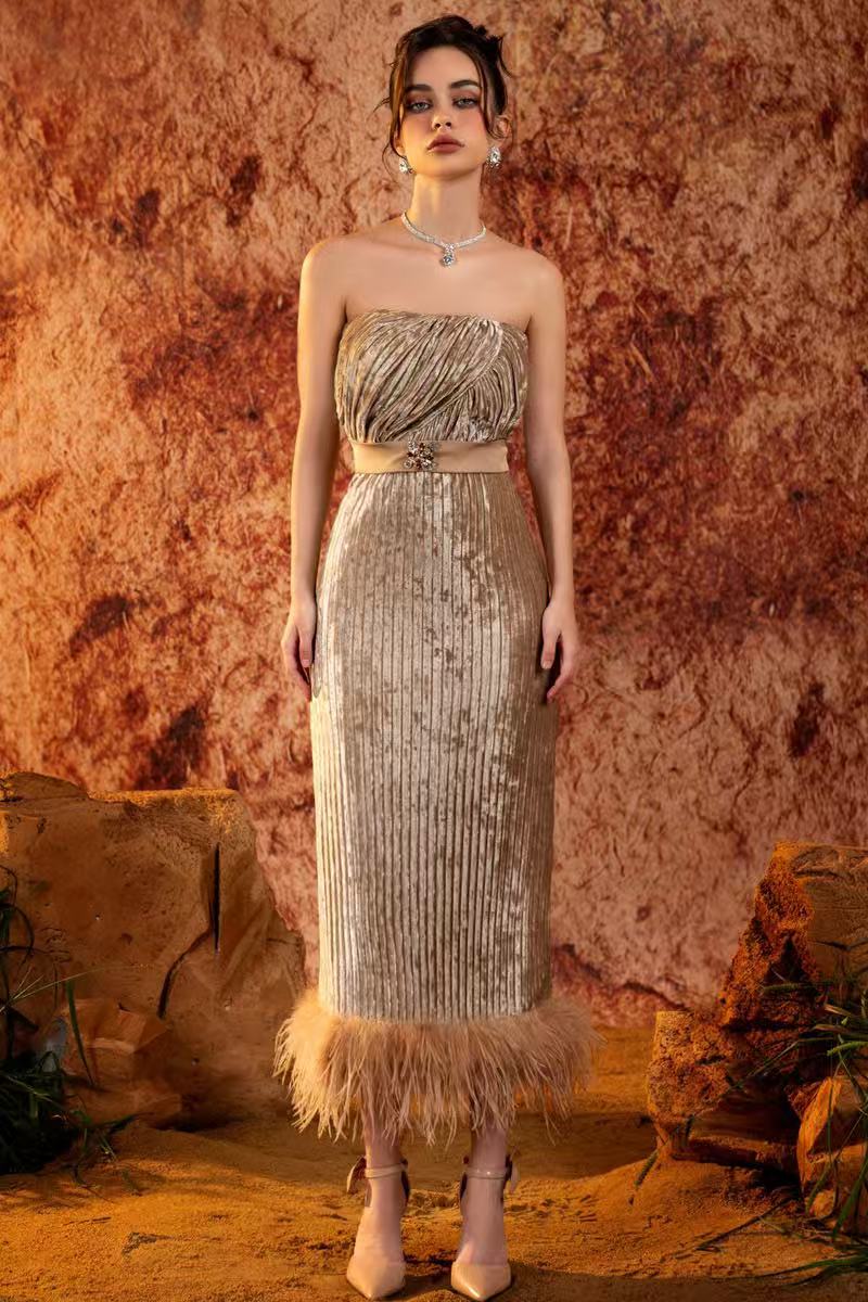 Golden Luxury dress